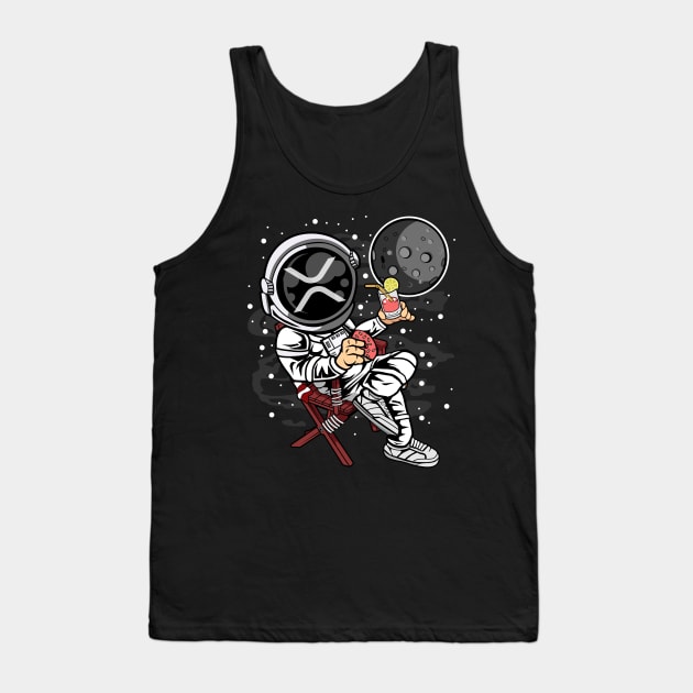 Retirement Plan Astronaut Ripple XRP Coin To The Moon Crypto Token Cryptocurrency Blockchain Wallet Birthday Gift For Men Women Kids Tank Top by Thingking About